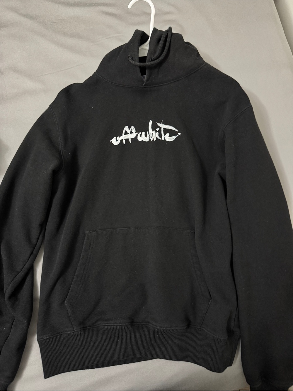 Off-White Black Crewneck Logo Pullover